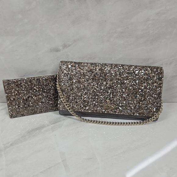 Kate Spade Sparkle Evening Clutch And Card Holder - Picture 2 of 11